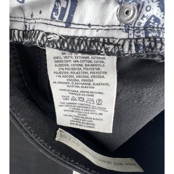 Pilcro & The Letterpress Anthropologie High-Rise Denim Legging Black Size 28 - Picture 7 of 15